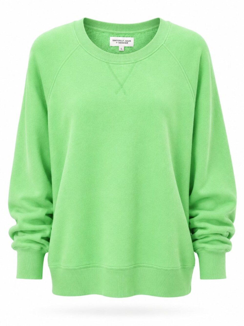 Sincerely Jules Bandier Mint Crewneck Sweatshirt Cozy Athleisure M